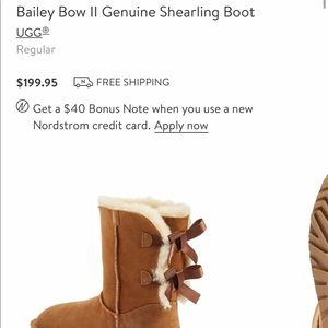 UGG Bailey Bow II shearling boots
